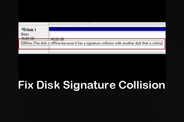kolízia podpisu disku