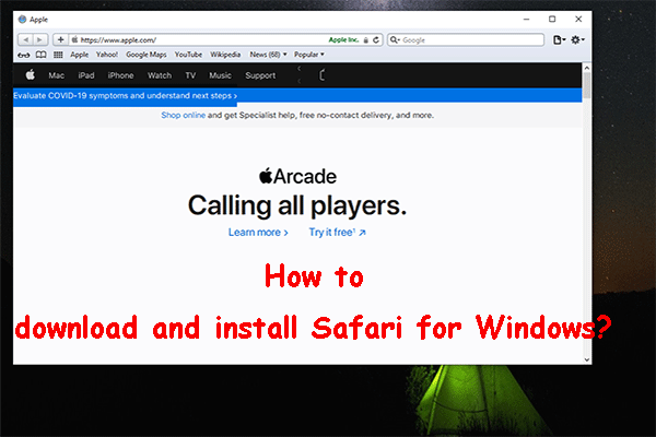 Safari untuk Windows 10
