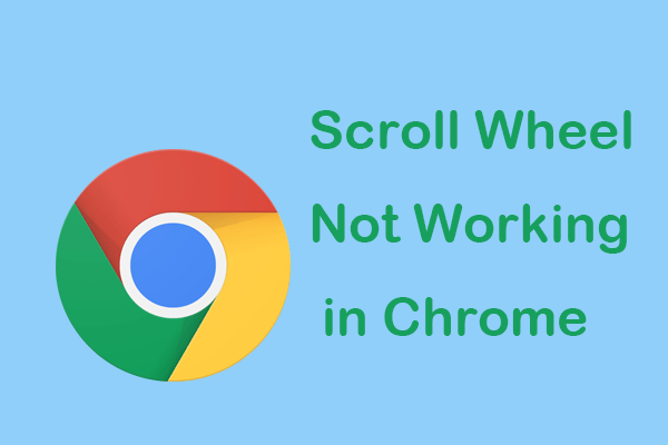 Scrollrad funktioniert nicht in Chrome