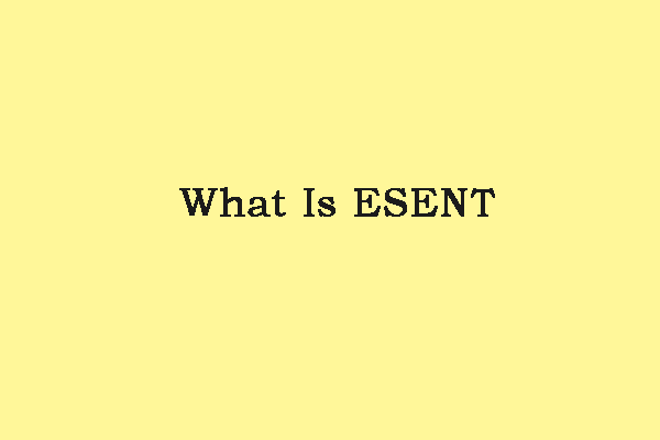 इवेंट व्यूअर में ESENT क्या है और ESENT त्रुटि को कैसे ठीक करें? [मिनीटूल समाचार]