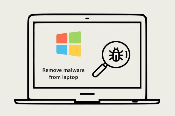 eliminar malware de Windows en miniatura de la computadora portátil