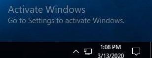 Aktifkan Windows pergi ke Tetapan untuk mengaktifkan Windows