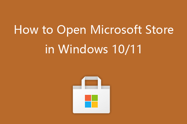 apri Microsoft Store Windows 10 11 miniatura