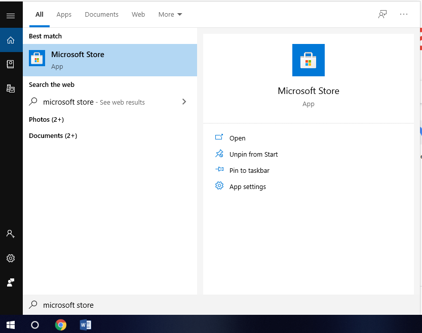 Microsofti pood Windows 10