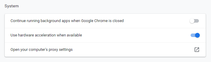 estää Chromea toimimasta taustalla