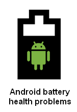 Android-akun terveysongelmat