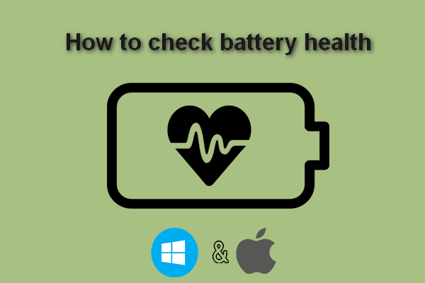 verificar a saúde da bateria Win Mac miniatura do laptop