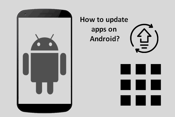 como atualizar aplicativos em miniatura do dispositivo Android