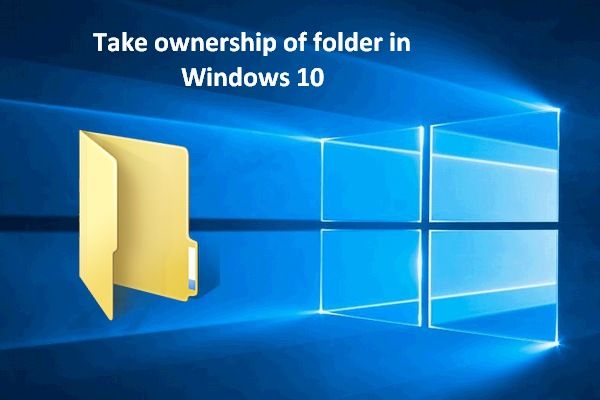 tomar posesión obtener acceso completo a la carpeta de Windows 10 miniatura