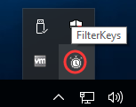 Ícone FilterKeys