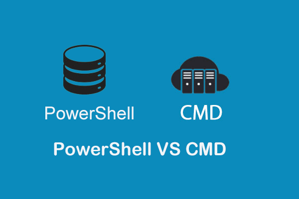 PowerShell vs miniatura cmd