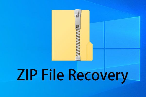 miniatura de recuperação de arquivo zip