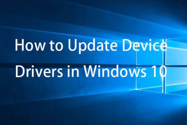 Aktualisieren Sie die Windows 10-Miniaturansicht der Gerätetreiber
