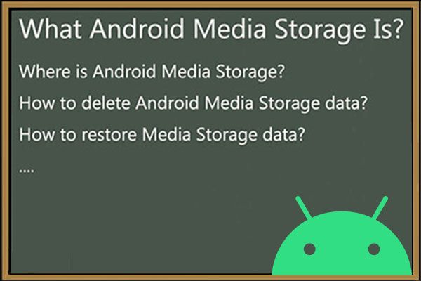 Effacer récupérer la vignette des données de stockage multimédia Android