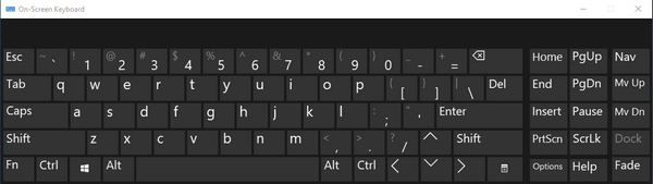Ekraani klaviatuur