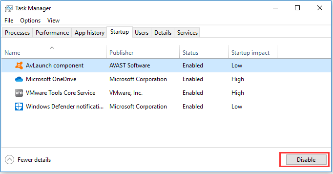 wyłącz programy podczas uruchamiania systemu Windows