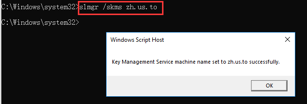 aktiver Windows 10 ved hjælp af cmd