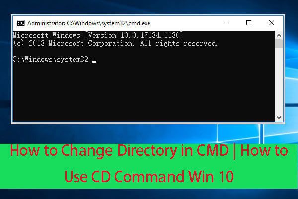 come cambiare directory nella miniatura di cmd
