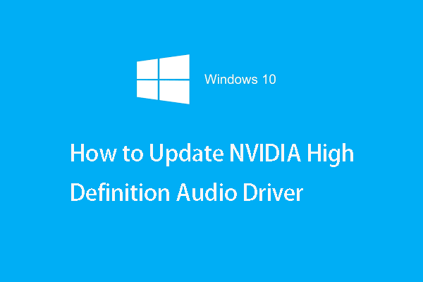 miniatura do driver de áudio de alta definição nvidia