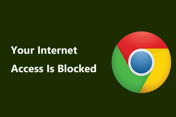 what do if your internet access is blocked windows 10