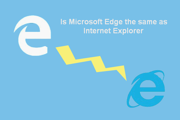Microsoft Edge nicht Internet Explorer Thumbnail