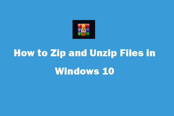 hvordan du kan pakke ut zip-filer Windows 10 miniatyrbilde