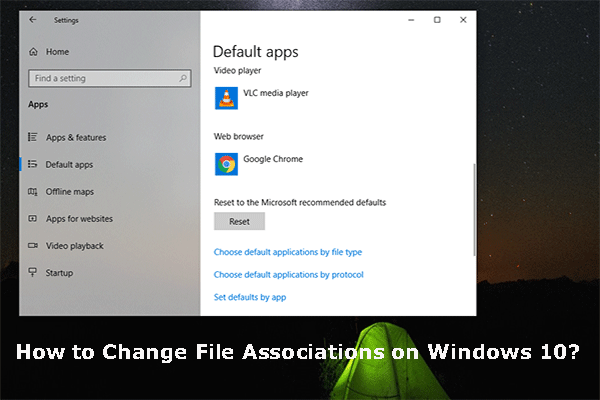 cómo cambiar las asociaciones de archivos en miniatura de Windows