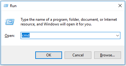 avaa komentokehote Windows 10
