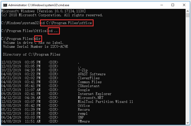 how change directory cmd how use cd command win 10