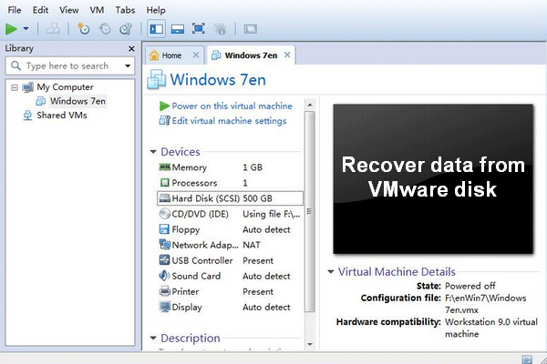 vmware disk thumbnail data recovery
