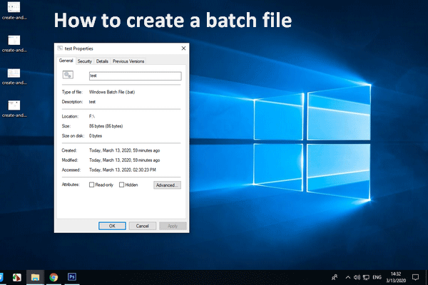 Cómo crear y ejecutar un archivo por lotes en Windows 10 [MiniTool News]