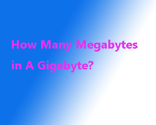 kuinka monta megatavua gigatavua?