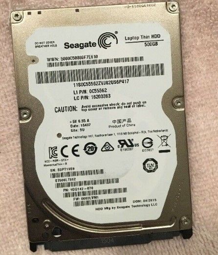 Disco duro Seagate 500GB st500lt012 1dg142