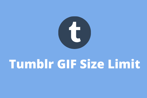 Tumblr GIF -kokorajoitukset ja -mitat