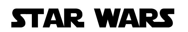 Tähesõdade logo font