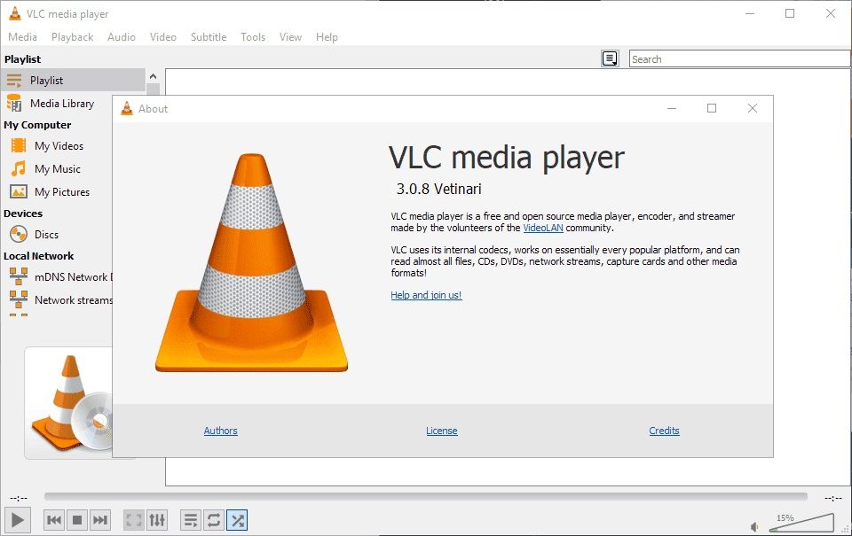 Lettore multimediale VLC