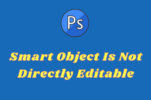 Løst - Smart objekt kan ikke redigeres direkte