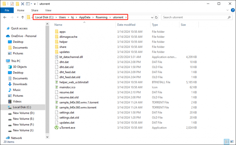   Stellen Sie die Torrent-Datei aus dem Windows Explorer wieder her