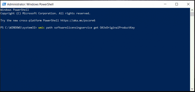   controllare la chiave del prodotto in PowerShell