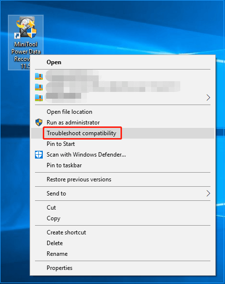 Ohjelman suorittaminen yhteensopivuustilassa Windows 10 11:ssä