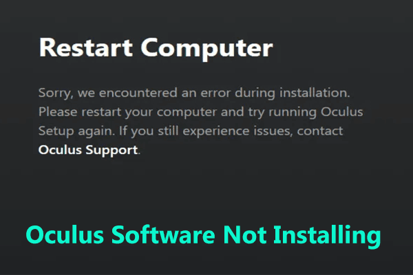 Software Oculus se neinstaluje na Windows 10/11? Zkuste to opravit!