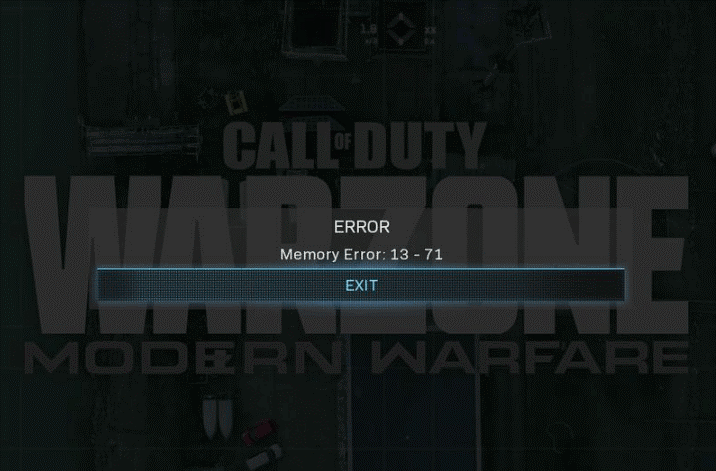 Kuidas parandada mäluviga 13-71 Call of Duty Warzone'is/Warfare'is? [MiniTooli näpunäited]