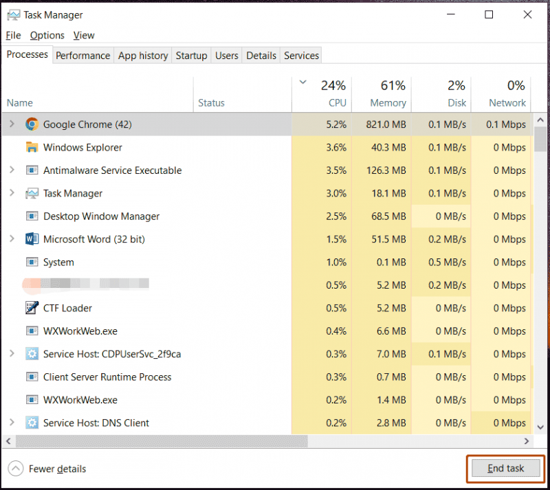   nonaktifkan proses di Task Manager