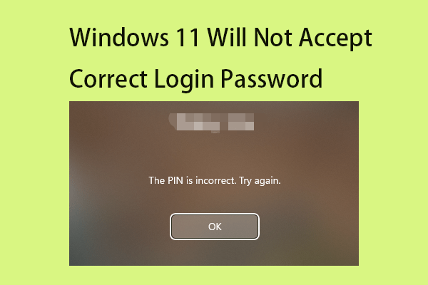 Pataisymas: „Windows 11“ nepriims teisingo prisijungimo slaptažodžio