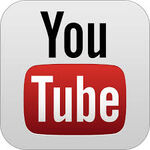 2012 ～ 2013 年の古い YouTube ロゴ iPhone