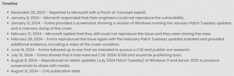   CVE-2024-6768-Zeitleiste