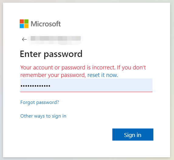   забравена парола за акаунт в Microsoft