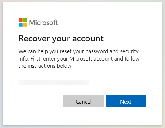   въведете вашия акаунт в Microsoft и щракнете върху Напред