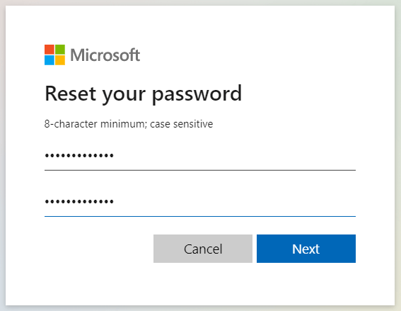   въведете новата си парола