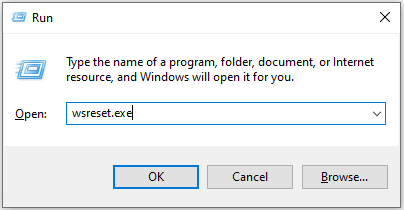   wsrest.exe টাইপ করুন